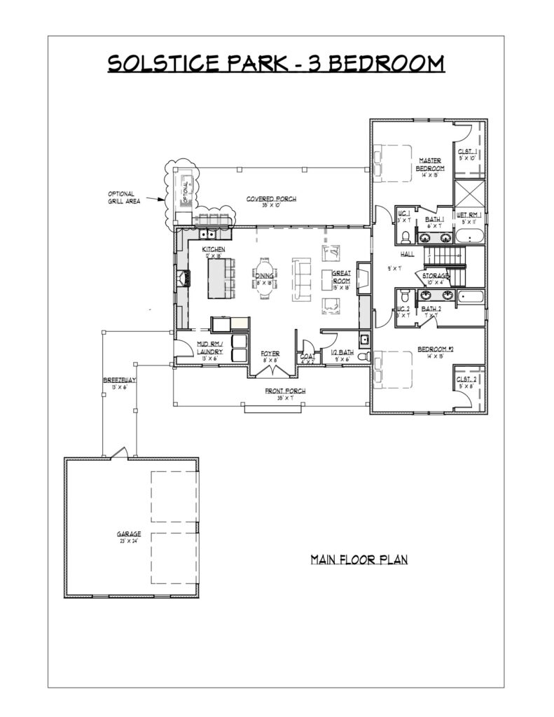 lake home floor plan