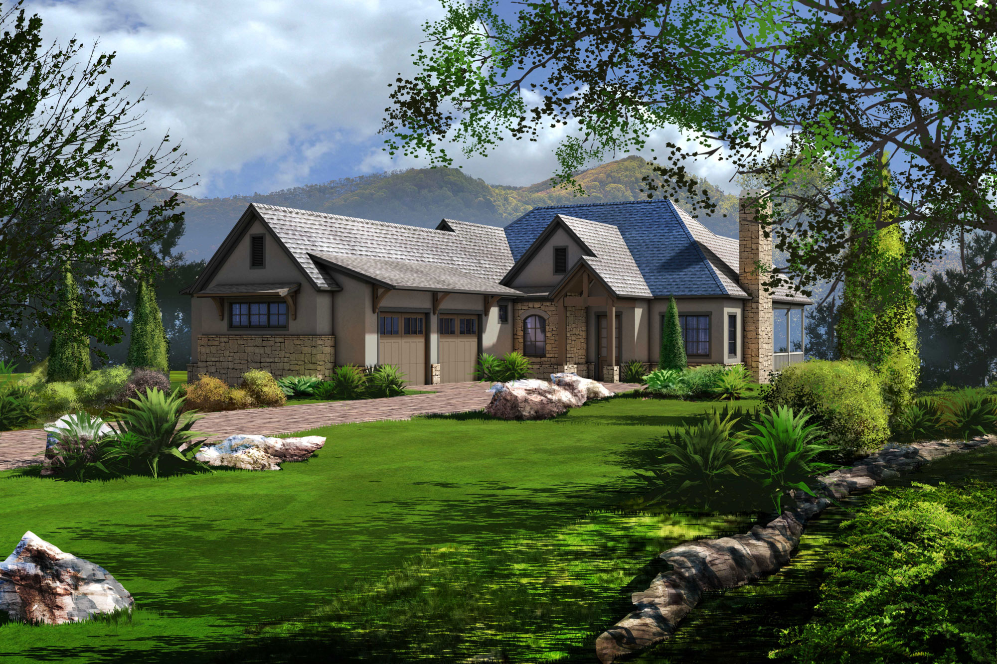 The Morning Glory rendering Meadowview at The Cliffs at Walnut Cove