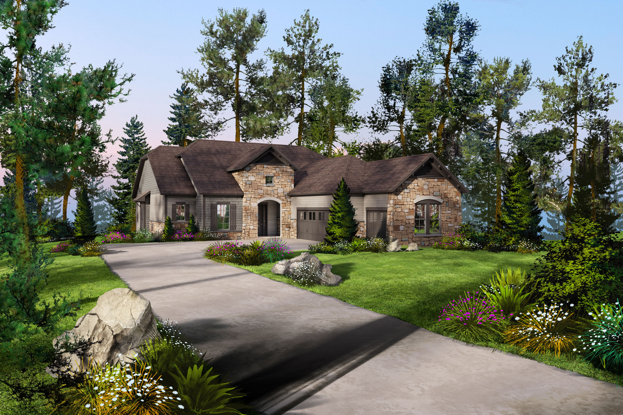 The Links rendering Golf Ridge, The Cliffs at Mountain Park