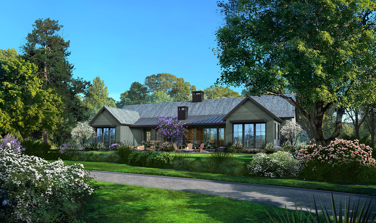 The Laurel rendering, Clubhouse Village at The Cliffs at Keowee Springs
