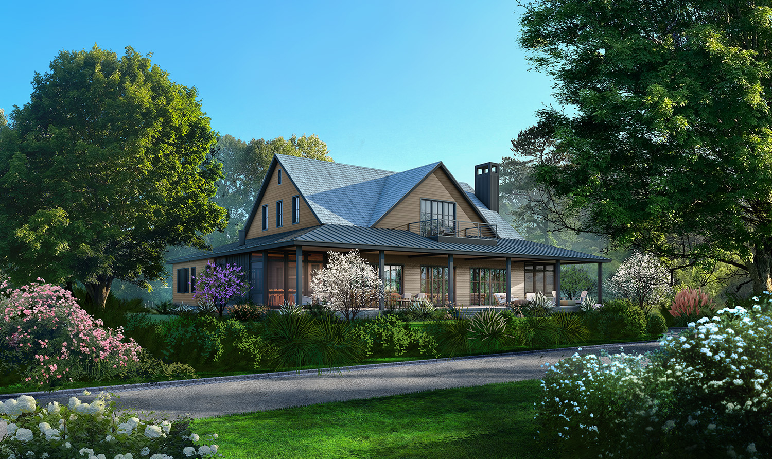 The Mulberry rendering, Clubhouse Village at The Cliffs at Keowee Springs