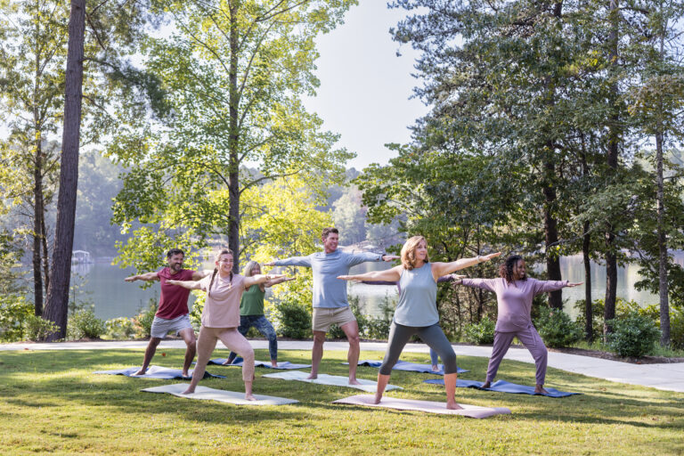 yoga at the cliffs