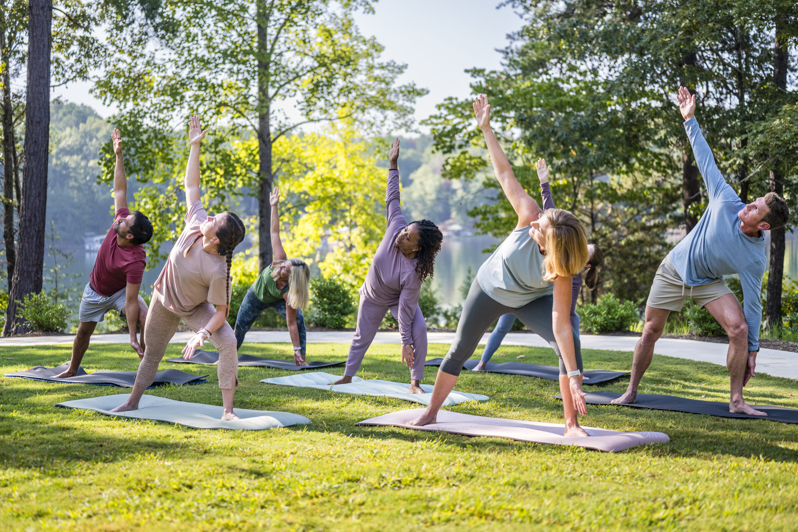 spring yoga at the cliffs